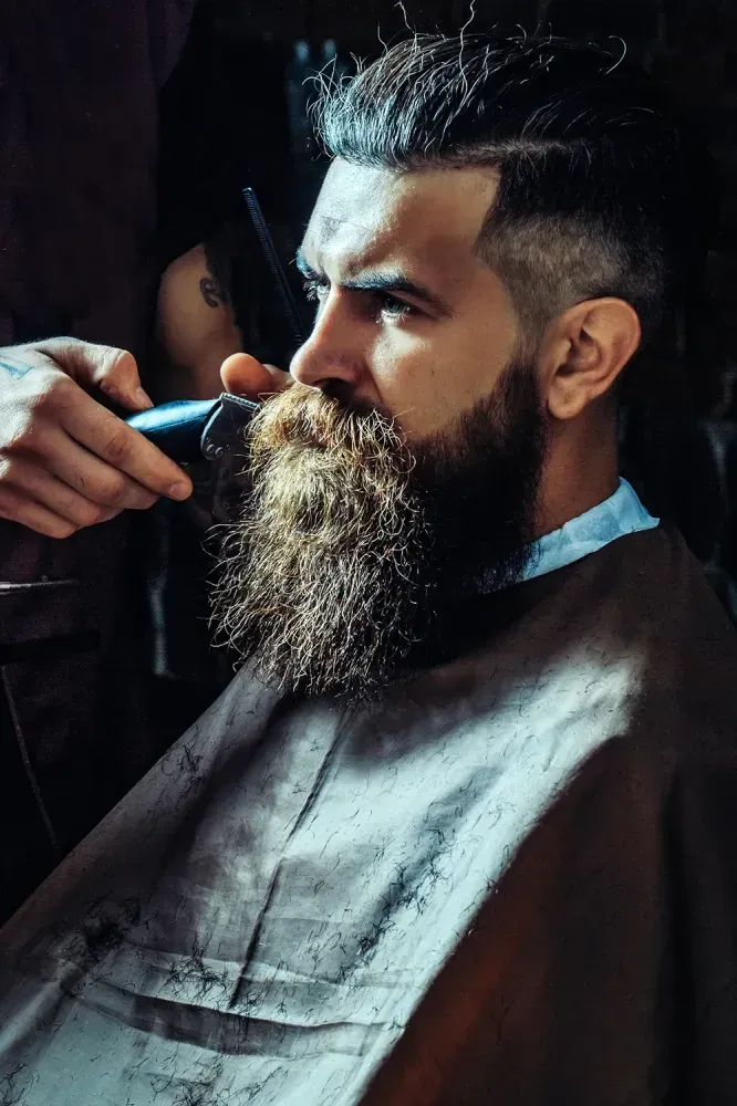 Homme barbe